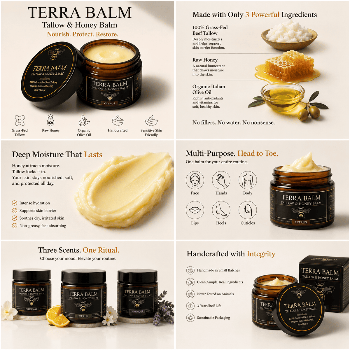 Terra Nourishing Tallow & Honey Balm